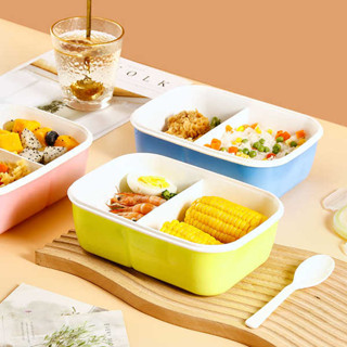 分隔便當盒 韓國便當盒 微波便當盒 飯盒便當盒餐盒可微波爐加熱塑膠學生上班族加熱專用帶蓋簡約