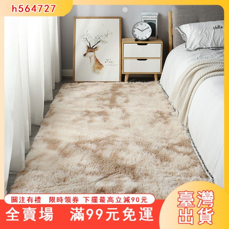 臺灣出貨 地毯 地墊 歌廳地毯 北歐風客廳地毯 可愛少女 房間滿鋪 床邊地毯 臥室地墊地毯
