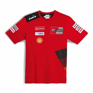 2025 Ducati T 恤-GP Team Replica 23,最新摩托車隊自行車短袖上衣,3D 列印大衣服上衣,