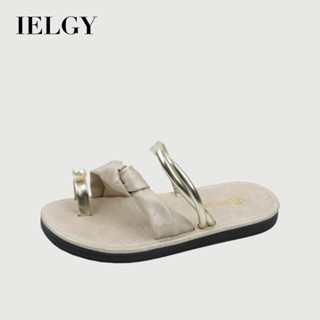 IELGY 法式小眾拖鞋女式夏季時尚休閒一腳蹬沙灘拖鞋
