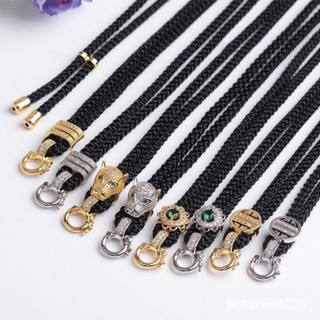 Necklace rope 項鍊繩 高檔掛繩黑色銅鍍銀時尚掛脖百搭可調整女款斜跨男女長款編織配件
