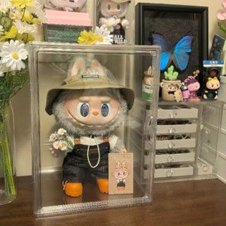 【適用Labubu 免運】展示盒 亞克力展示盒 透明展示盒 泡泡瑪特展示盒 防塵盒 400%展示盒 收納盒 透明盒MP1