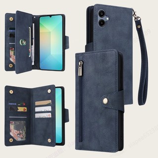 三星A57 A37 拉鏈卡包皮套 復古手機殼 適用 Samsung A17 Galaxy A07 A36 A56 A06