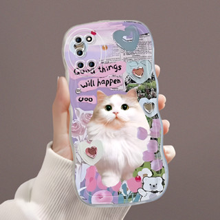 HP OPPO A52 A92 最新惠普手機殼花貓 5168 軟殼波浪紋 Cesing 保護套軟殼 Kesing