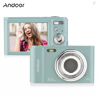 Andoer 便攜式數碼相機 48MP 4K 2.88 英寸 IPS 螢幕 16X 變焦自動對焦自拍面部檢測防抖內建電池