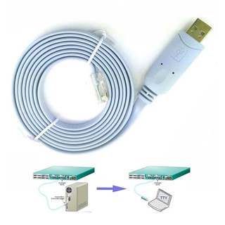 Prolific USB 數據線 RS232 轉 RJ45 1.8M 適用於 Cisco 華為伺服器路由器 PL2303