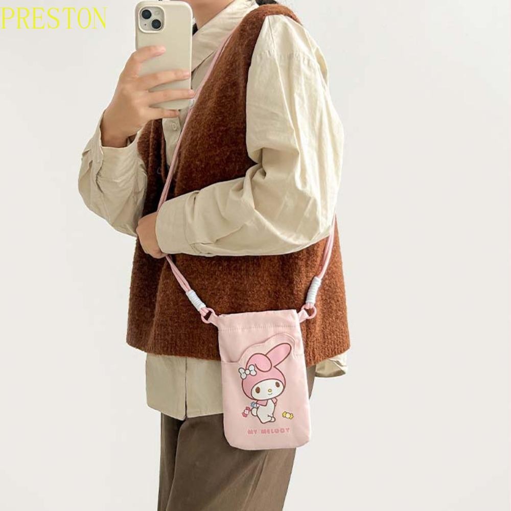 PRESTONWVCinnamoroll斜背包,小狗黑美Pochacco肩背包,有創造力的我的旋律手機包