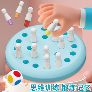 兒童記憶力訓練鍛煉翻記憶棋對碰親子桌遊專注力益智玩具遊戲兒童記憶力訓練練習翻轉記憶棋對sijifacai888.my20