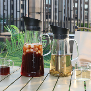 [新店促銷 現貨]冷翠咖啡壺玻璃家用玻璃冷泡壺果汁果茶冷翠瓶冰滴咖啡器具冷翠杯
