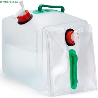 LOMBARD折疊水袋,5L/10L/15L/20L便攜式戶外水容器,可折疊可重複使用重量輕儲水罐