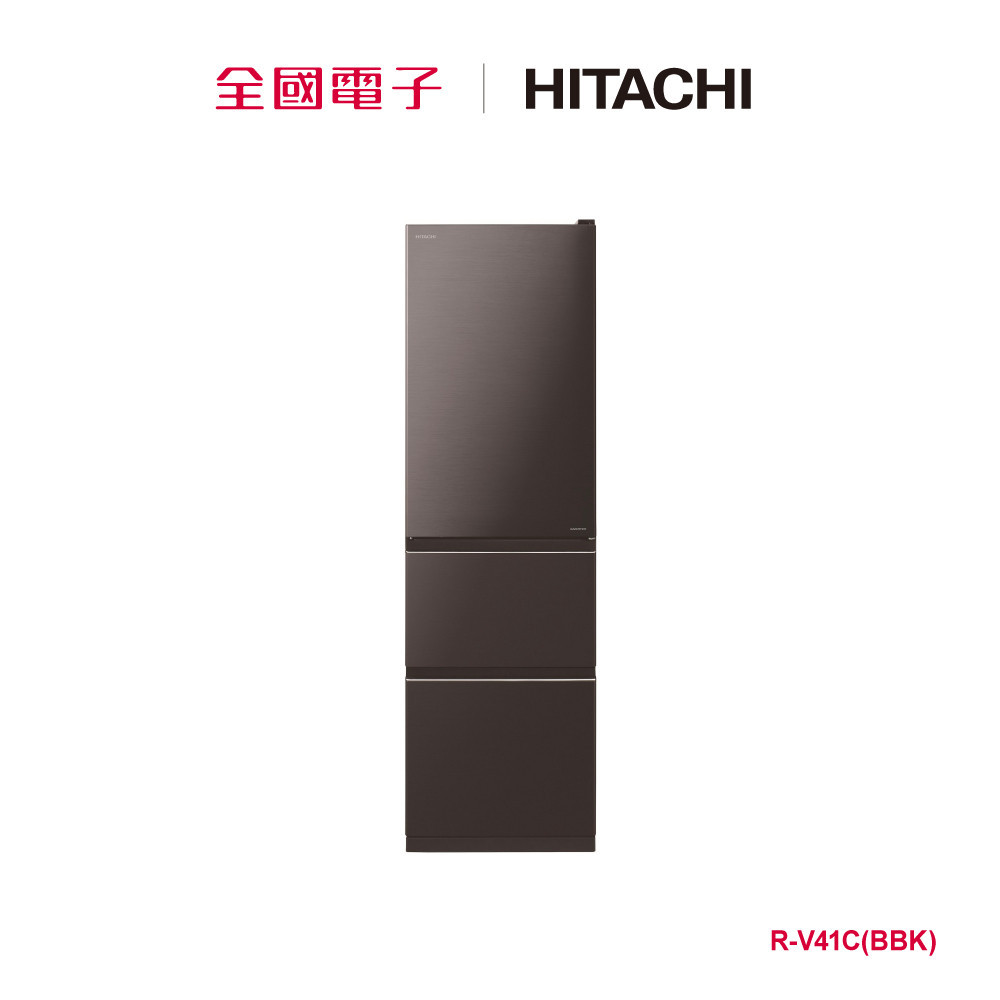 日立394LK三門鋼板冰箱灰  R-V41C(BBK) 【全國電子】