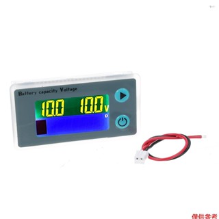 Yoh 10-100V LCD 電池監視器 12V/24V/36V/48V 數字電池 C