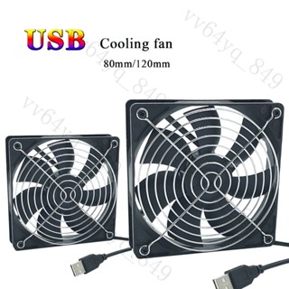 『安貝諾優選』1x1x25mm 80x80x25mm 5V USB 電源冷卻箱風扇用於接收器 DVR X 電視盒路由器