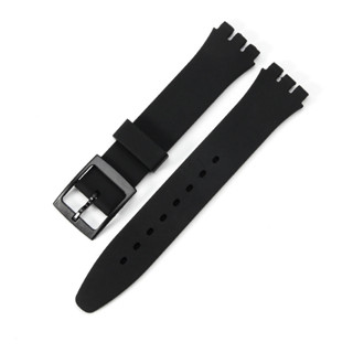 代用Swatch斯沃琪錶帶矽膠手錶帶配件16mm17mm19mm2mm手錶男手錶男