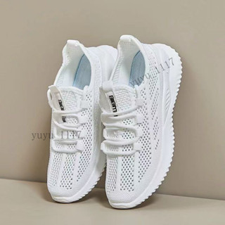 新品🧨【透氣冰涼】椰子運動鞋女舒適軟底夏季飛織網麵透氣網鞋休閒鞋女健身房跑步鞋
