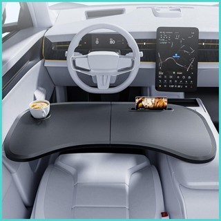 車載筆記本電腦桌可折疊車載餐桌吃飯汽車飲料架收納配件工作移動 voijemy