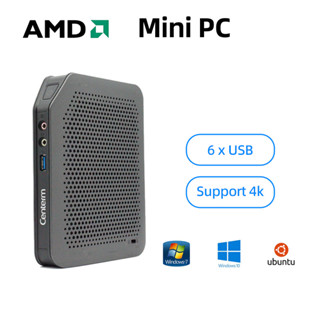 AMD微型win10 win7迷你桌上型電腦主機低功耗列印linux伺服器