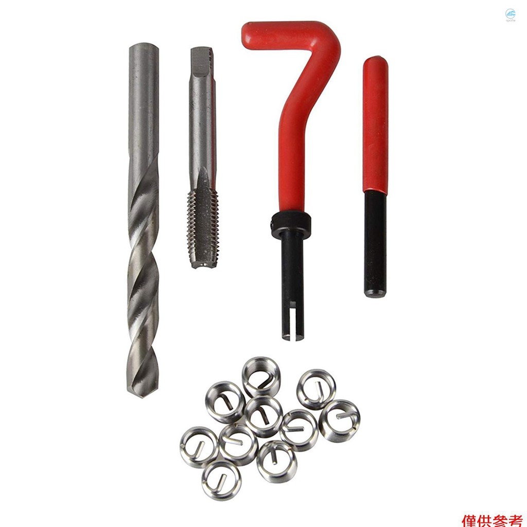Crtw 15Pcs 公制螺紋修復插入套件 M5 M6 M8 M10 M12 M14 Helicoil Car Pro