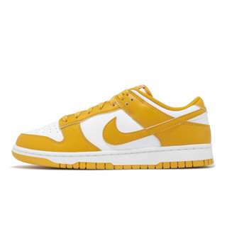 Nike 休閒鞋 Dunk Low Retro 男鞋 芥末黃 白 皮革 低筒 運動鞋 [ACS] HF5441-109