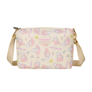 【My Melody】美樂蒂-甜蜜時光-側揹包-奶油黃 SNME00C02BE