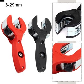 ANTIONE 棘輪管切管器,鋁製手動工具管切管器,PVC / PU / PP / PE 紅色軟管切割 8-29mm 棘