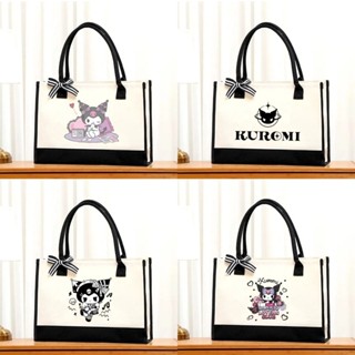 三麗鷗 Sanrio Kuromi 女士購物手提包時尚便攜旅行禮包 My Melody 大容量運動收納包行李箱