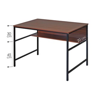 【EC651-3630】深柚木簡約雙層工作桌(DIY) (東部及桃園以南請另詢運費)