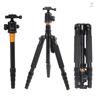 ANDOER Toyutw)安多爾可折疊便攜可伸縮鋁合金三腳架獨腳架帶球頭適用於佳能單反相機