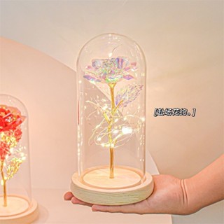 永生花 金箔玫瑰 炫彩 玻璃罩玫瑰花 情侶公仔 玻璃罩永生花 模擬玫瑰花禮盒 玫瑰花束 畢業禮物 生日禮物 耶誕節禮物