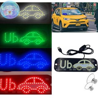 ANAP LED 燈標誌汽車出租車擋風玻璃燈標誌 USB 汽車 LED 標誌帶吸盤滾動 LED 顯示板控制柔性數字標誌