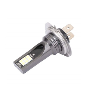 H7 12LED 汽車大燈燈泡套件防水汽車霧燈燈泡超亮 6000K 白色 Led 燈汽車配件