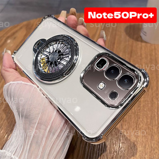 適用於 infinix Note 50 Pro Plus 50S 50X 2025 手機殼環形支架 TPU 透明外殼 N