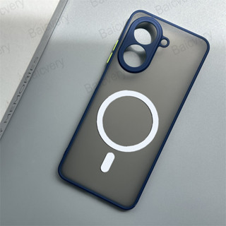 XIAOMI 小米 POCO C71 Redmi A5 4G 2AFZZRN03L 磨砂硬磨砂 TPU 矽膠後蓋帶磁貼時
