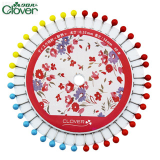 日本進口Clover可樂耐熱固定珠針定位針 圓盤縫紉大頭針22-723
