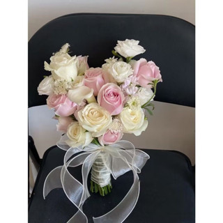 bridal bouquet 婚禮手捧花新娘手捧結婚出片鬱金香領證仿真花拍照道具韓系手捧 現貨 熱賣Ready Sto