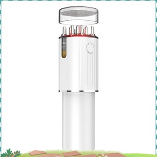 3 合 1 振動髮油塗抹器頭皮按摩器頭髮護理按摩器紅燈帶 70 毫升存儲頭髮護理生長塗抹器 qeufjhpoo1