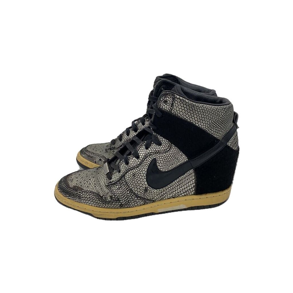 NIKE 耐吉 休閒鞋 球鞋 Dunk Sky High 銀 高筒 23cm 女裝 日本直送 二手