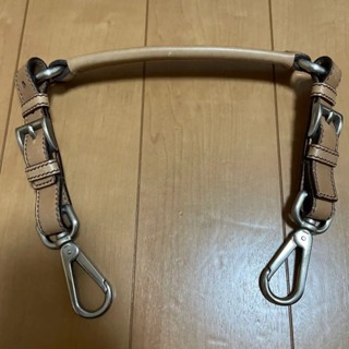 PRADA 肩揹包 帶子 米色 皮革 日本直送 二手