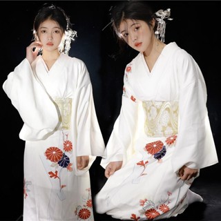 神明少女和服女正裝櫻花裙夏季日式複古和風外景攝影拍照寫真服裝Hani