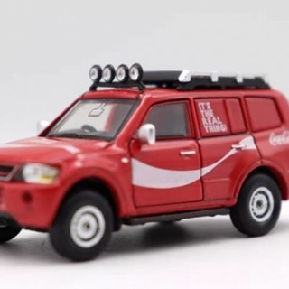 TINY微影玩具 合金車 三菱Pajero帕傑羅越野車COKE廣告車模型