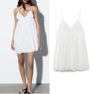 ZARA 歐美風垂直花邊短洋裝7521330
