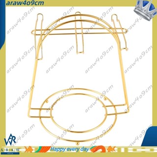 【araw4o9cm】北歐家用廚房桌面咖啡杯架6杯架金色金屬杯架架排水收納架