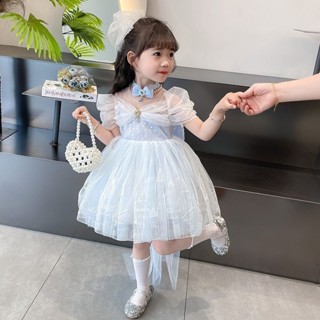 ✨女童紗裙蘿莉塔公主2024夏季蓬蓬洋氣裙子奇緣兒童洋裝25.05.16