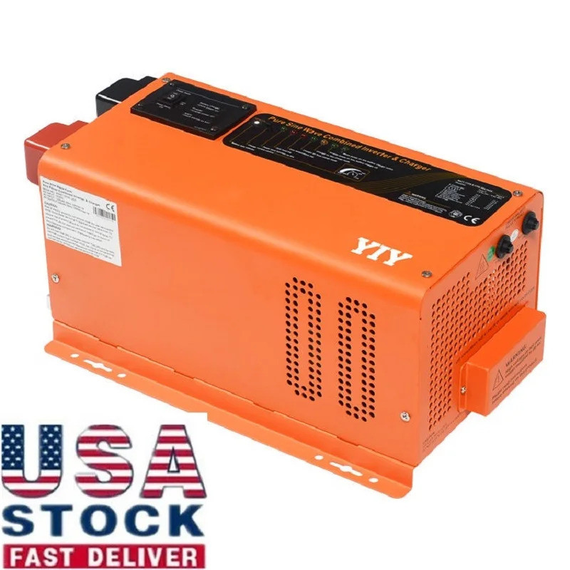 離網轉換器低頻 3-6KW 電​​源逆變器和電池充電器分相雙輸出純正弦波太陽能係統 USPS