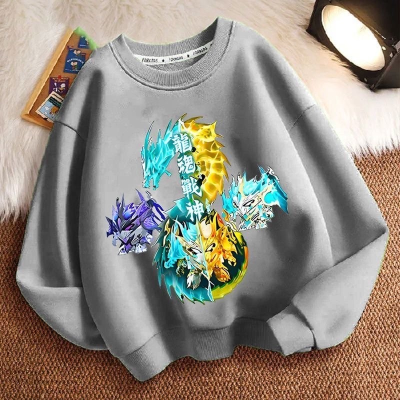 蛋仔派對衣服  eggy party  兒童長袖大學t男童女童 圓領衛衣 蛋仔衣服 長袖上衣  潮 童裝 2D