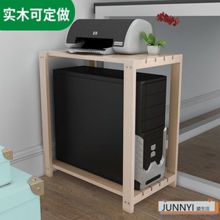 麗生活】 987 【新店下殺】實木雙層電腦臺式主機架可移動散熱主機箱託架傢用機箱架機箱底座 【26