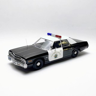 模型 瑕疵KK-Scale 1/18 道奇Monaco 摩納哥警車 合金車模型
