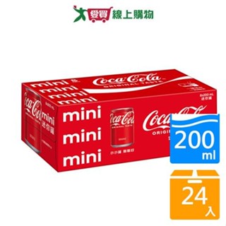可口可樂迷你罐200mlx24入/箱【愛買】
