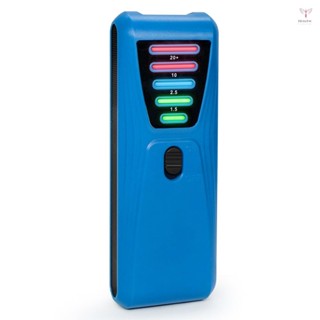 實用電磁輻射探測器手持式 EMF 測試儀 EMF 計便攜式 5 LED 高斯計家用吸塵器吹風機的磁場測試儀