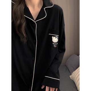 【有幸時光】ins風甜美可愛HelloKitty睡衣女 春秋夏季長袖長褲高顏值家居服套裝